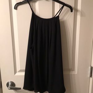 Pleated halter cami top